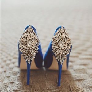 Badgley Mischka Sapphire Kiara Pumps // NEW!!
